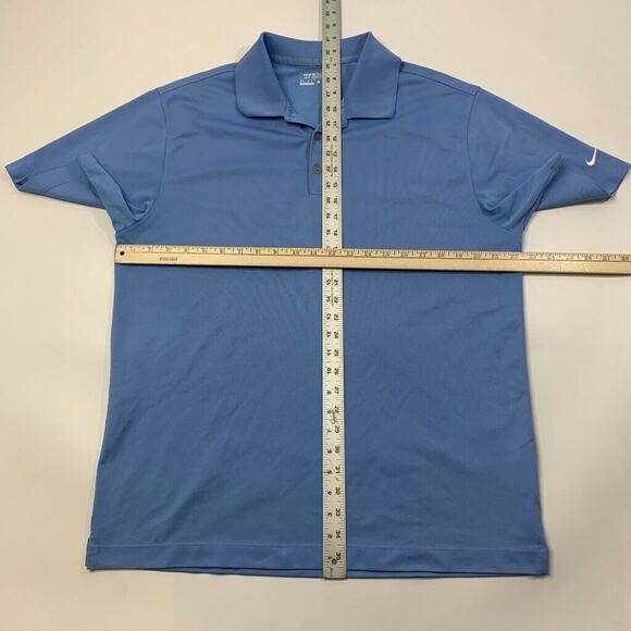 Nike Polo Shirt Mens L Large Blue Jay Golf Dri Fit Tour Performance UV Tech - Picture 6 of 11